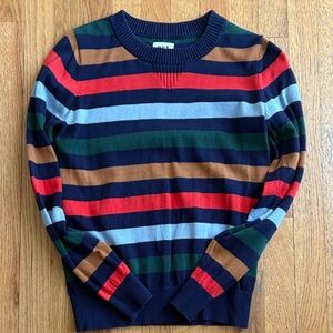Colorful Striped Crewneck Sweater